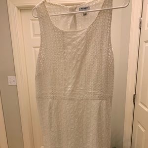 Only worn once white eyelet dress, fully lined